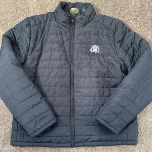 Navy Quilted Men's Jacket